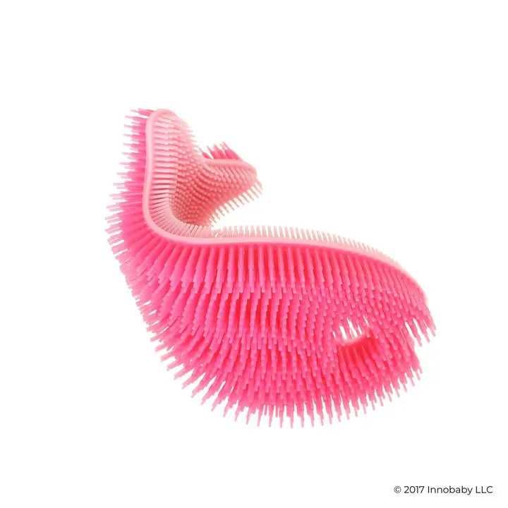 Innobaby Silicone Bath Scrub / Fun Fish Shape Brush / Baby Bath Toy-Pink