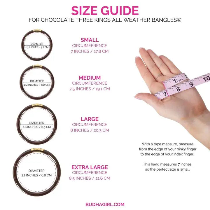 BuDhaGirl Three Kings All Weather Bangles® (Awb®) - Chocolate