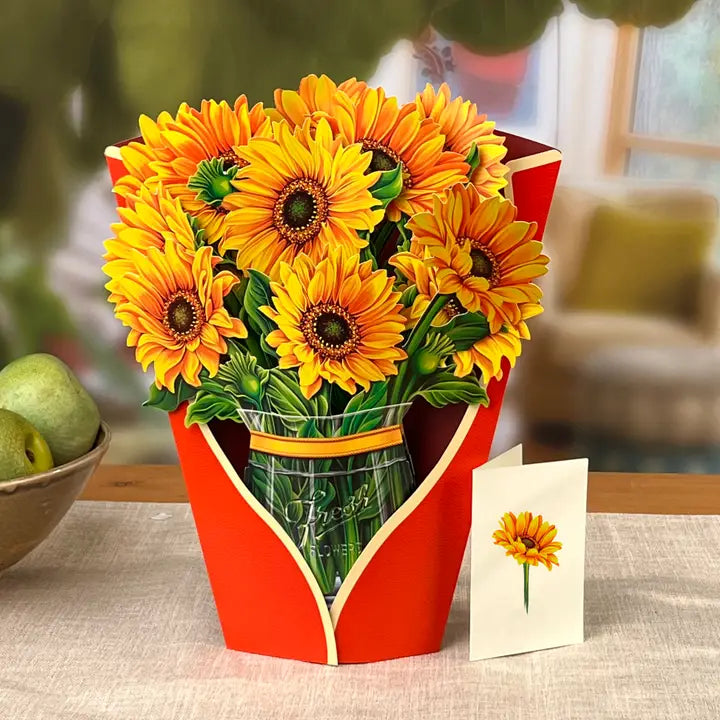 Freshcut Paper Sunflowers Pop-Up Flower Bouquet