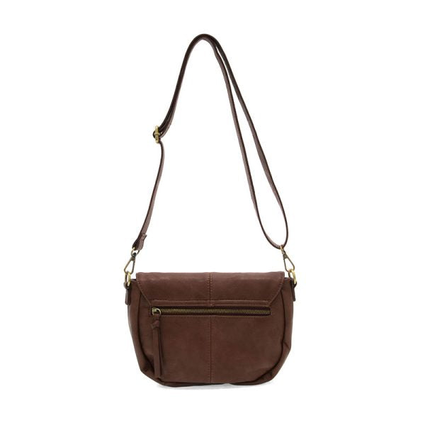 Joy Susan Helene Small Saddle Crossbody-Walnut