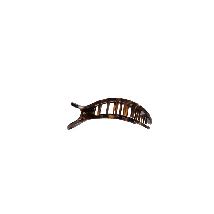 Teleties Tortoise | Tiny | Flat Round Hair Clip