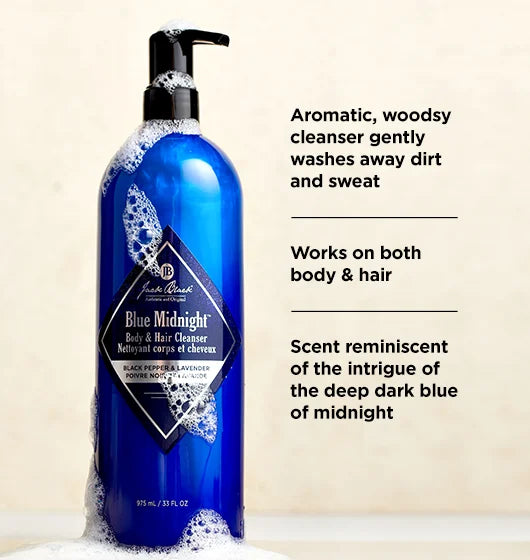 Jack Black Blue Midnight™ Body & Hair Cleanser