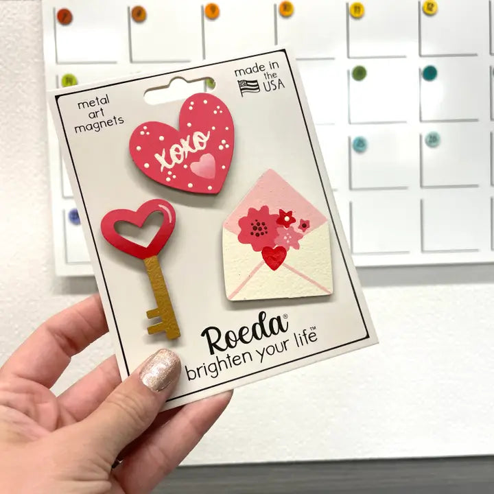 Roeda Studio Key To My Heart Magnets S/3