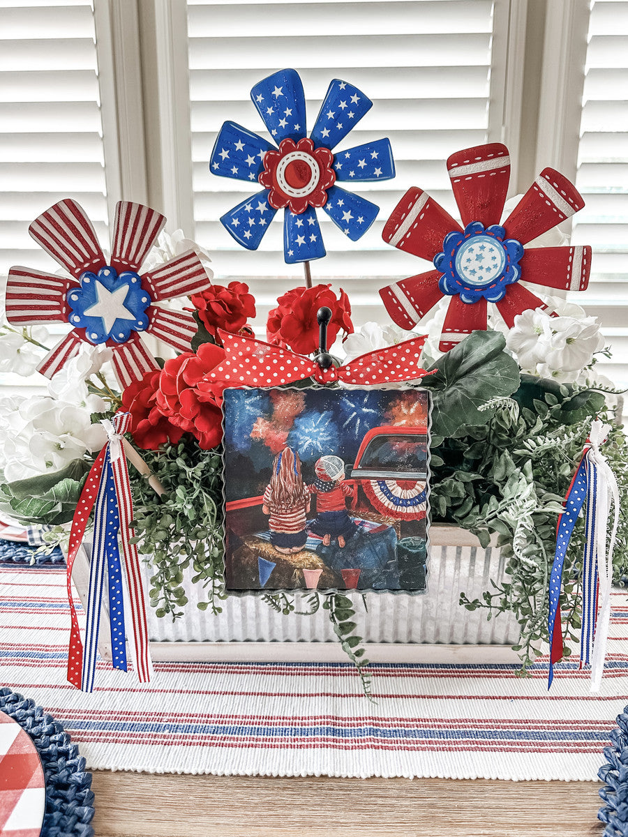 The Round Top Collection Mini Firework Watch Party Print
