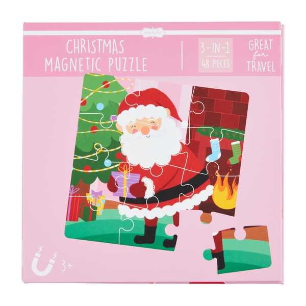 MUD PIE PINK CHRISTMAS MAGNETIC PUZZLE