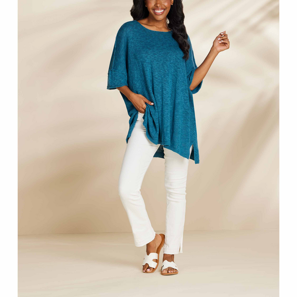 MUD PIE EVAN TEAL TOP