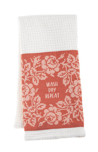 Cross Stitch Message Tea Towels