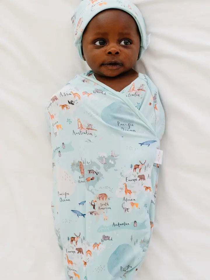 Mama Coco Cocoon Swaddle-World Traveler