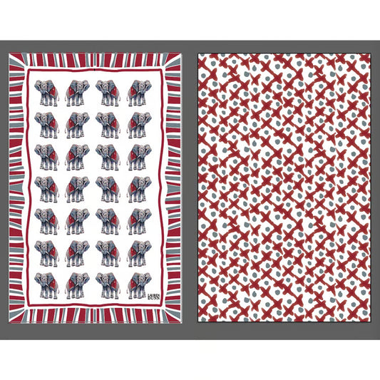 KEVA Game Day Elephant Double Sided Tea Towel