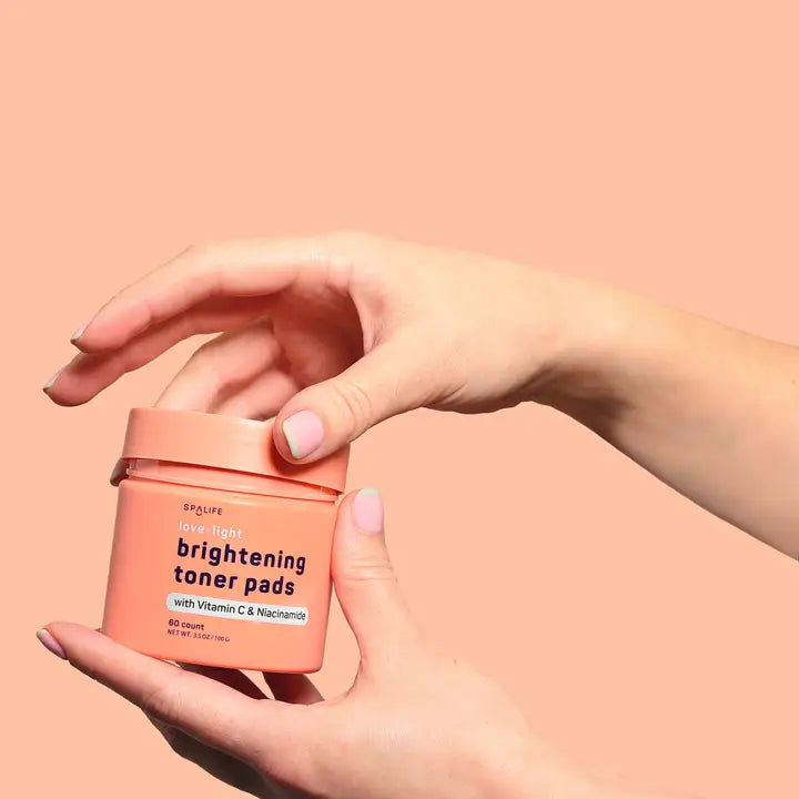 Spa Life Love + Light Brightening Toner Pads - 60 Count