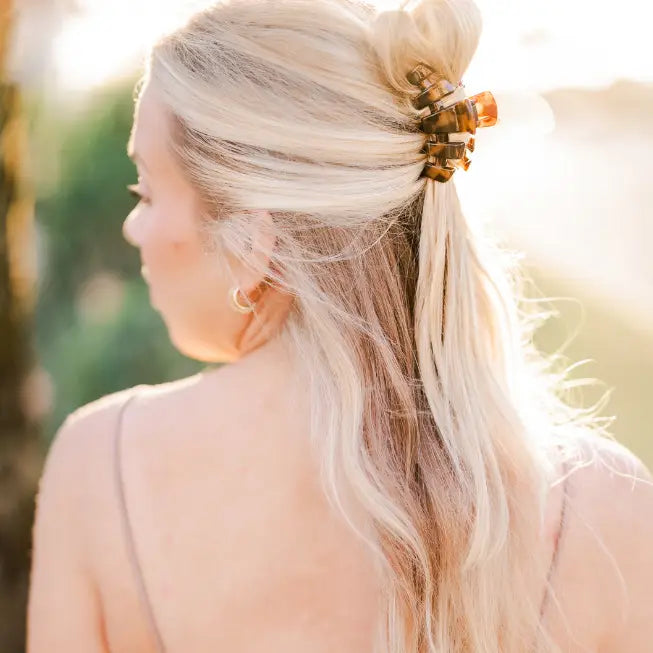 Teleties Classic Hair Clip | Small | Tortoise
