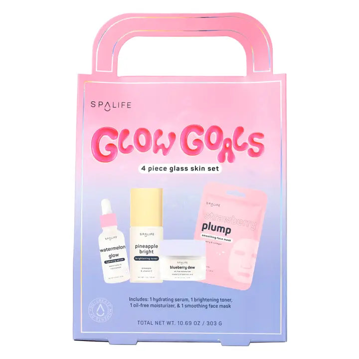 My Spa Life Christmas Holiday Glow Goals Skincare Gift Set – 4pc