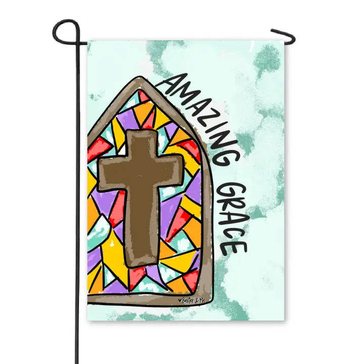 Baxter & Me Amazing Grace Garden Flag