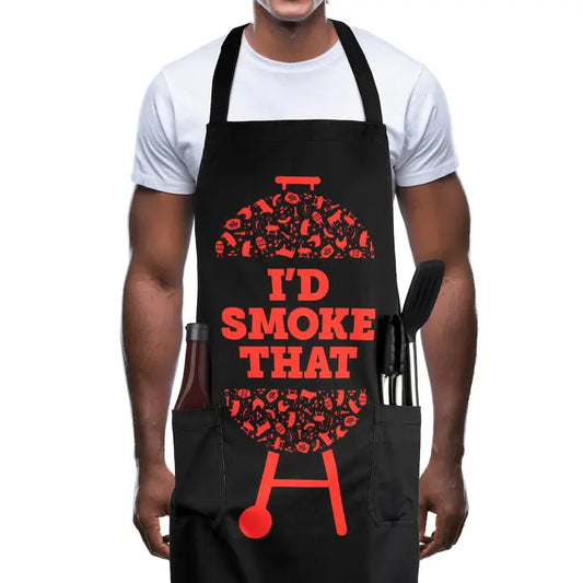 Lavley I'd Smoke That Apron - Funny Grilling Apron