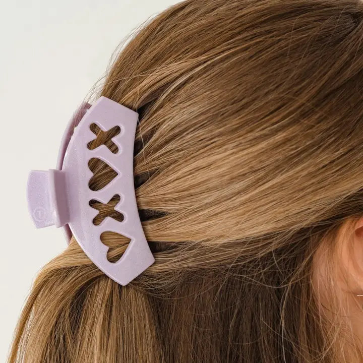 Teleties Purple Sweet Talker Medium Hair Clip