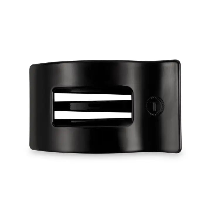 Teleties Flat Rectangle Hair Clip | Medium | Jet Black