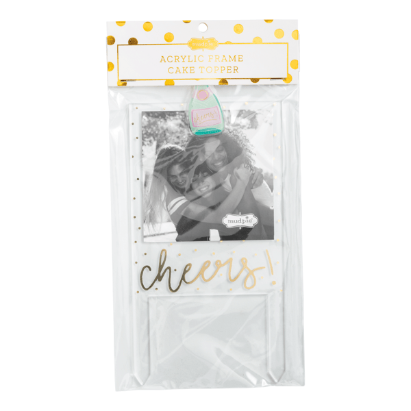 MUD PIE CHEERS CAKE TOPPER FRAME