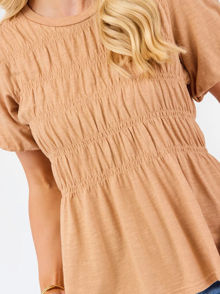 Mary Square Hope Top | Tan