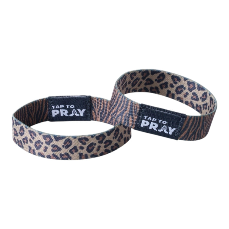 Tap To Pray® Wristband – Safari Leopard