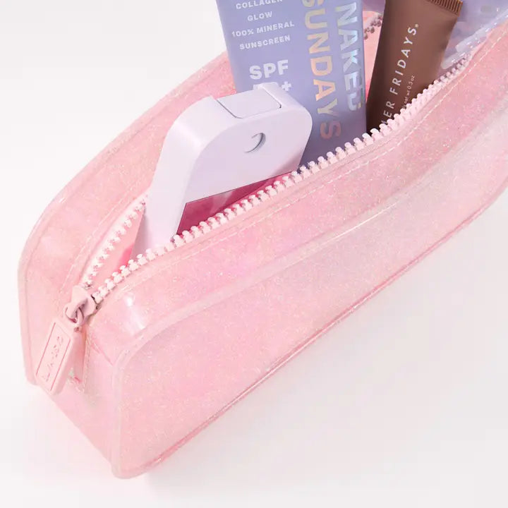 Case-Mate Jelly Makeup Bag-Ballet Pink Twinkle