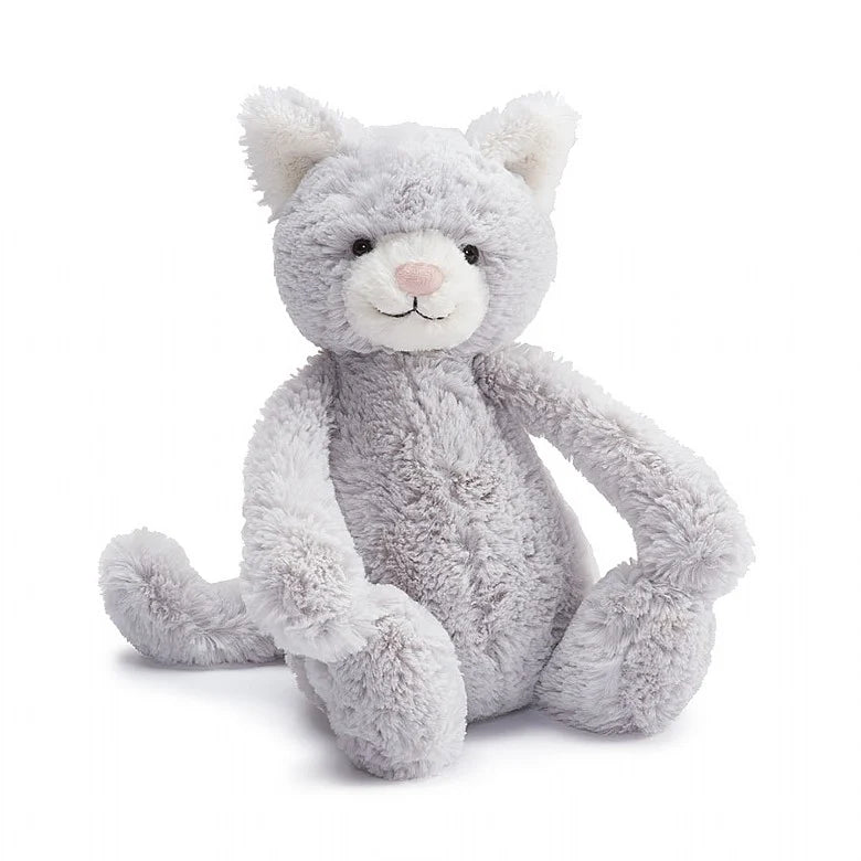 Jellycat Bashful Grey Kitty MEDIUM - H12"