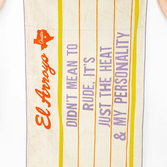 El Arroyo Beach Towel - 36" X 70" - My Personality
