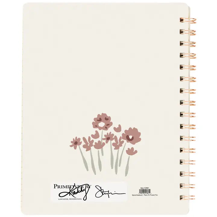 Primitives by Kathy Plans To Prosper You Spiral Notebook