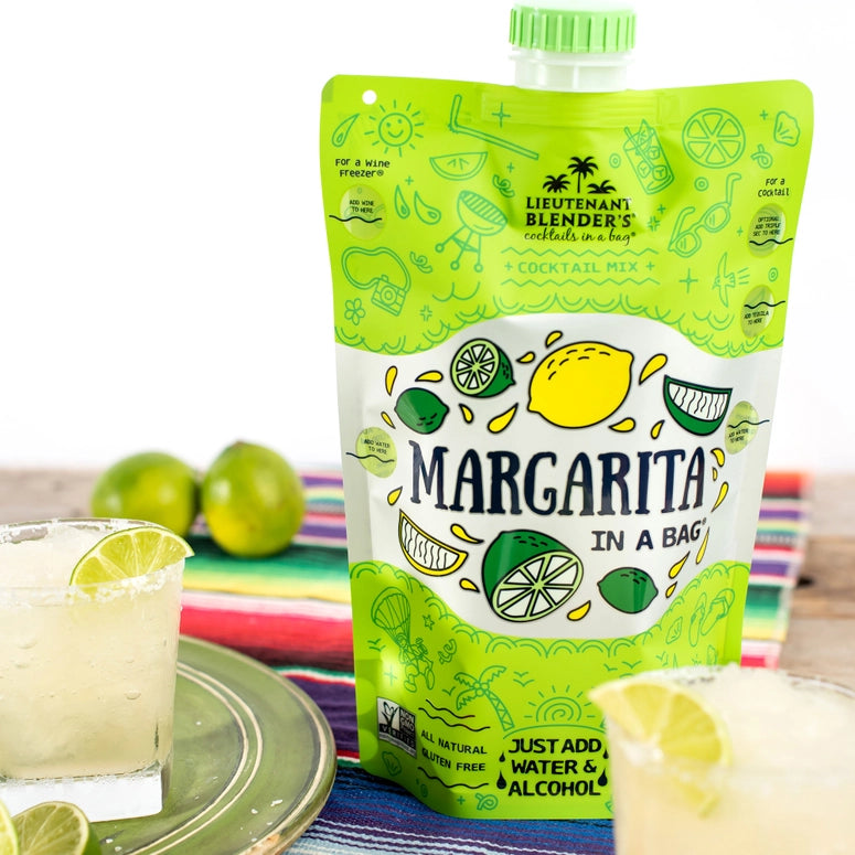Lieutenant Blender's Margarita in A Bag® Cocktail / Mocktail Slushie Mixer