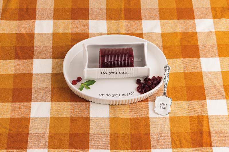 MUD PIE DOUBLE CRANBERRY DISH SET
