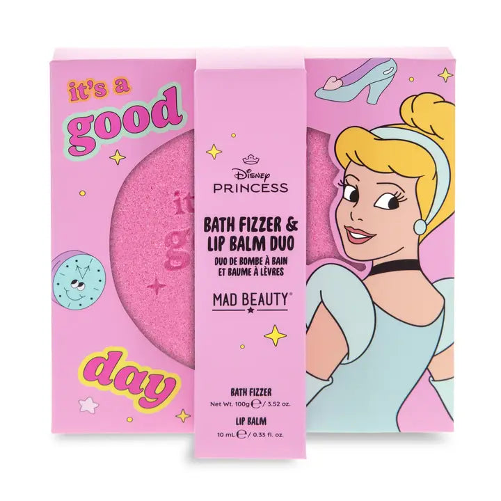 Mad Beauty Princess Express Yourself Fizzer & Lip Balm - Cinderella