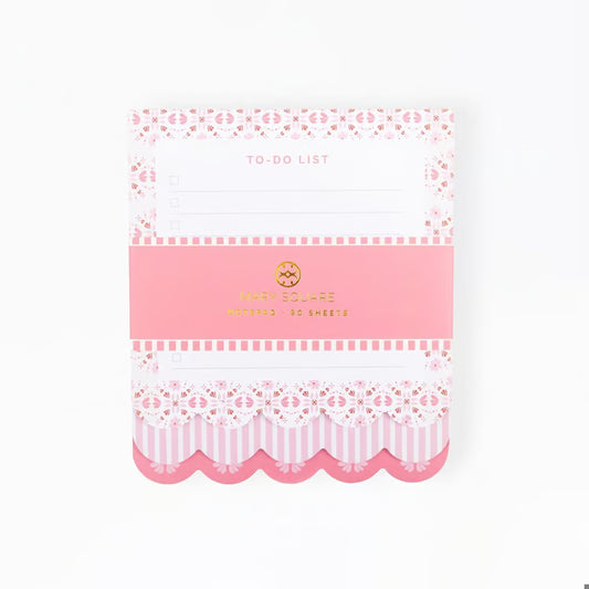 MARY SQUARE Notepad 3-Tier Take Two-Pink