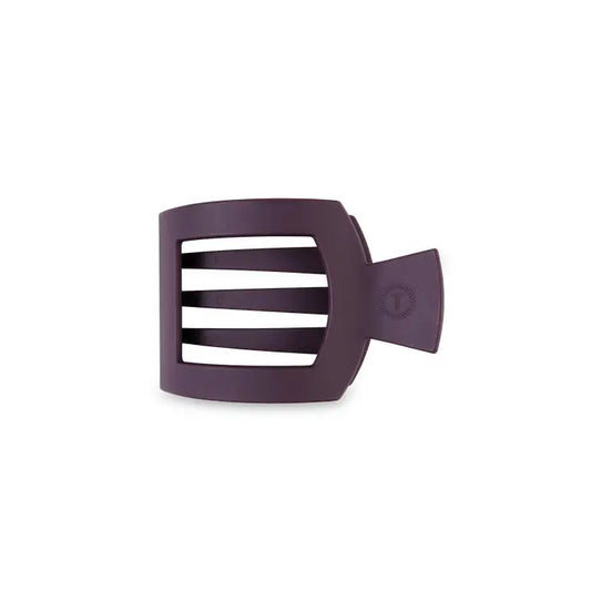 Teleties Square Flat Hair Clip | Small | Burgundy Bliss