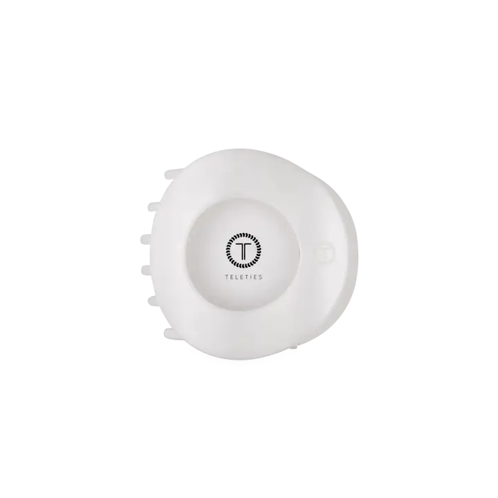 Teleties Coconut White | Medium | Flat Circle Hair Clip