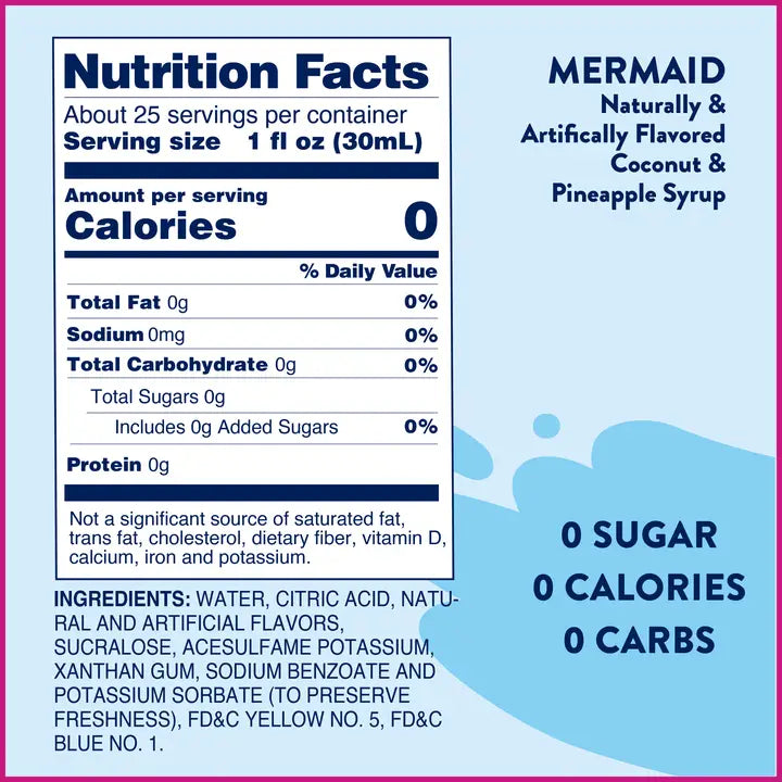 Jordan's Skinny Mixes Sugar Free Mermaid™ Syrup