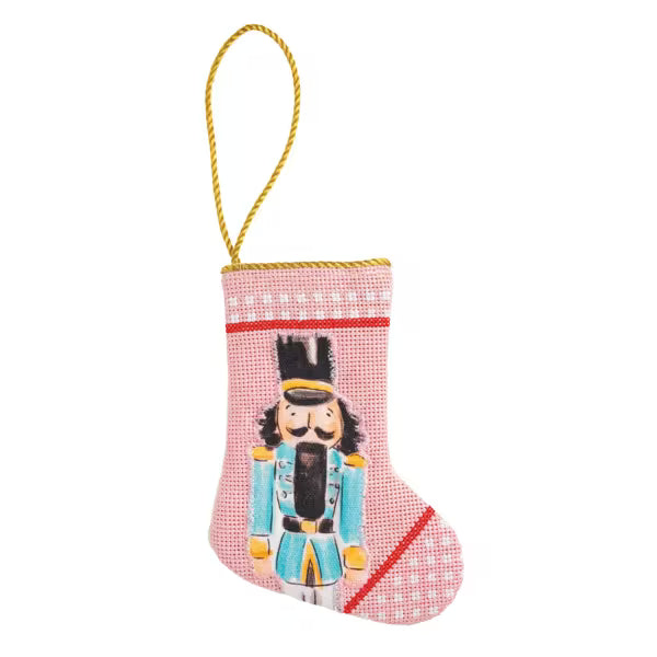 MUD PIE MINI PINK NUTCRACKER STOCKING