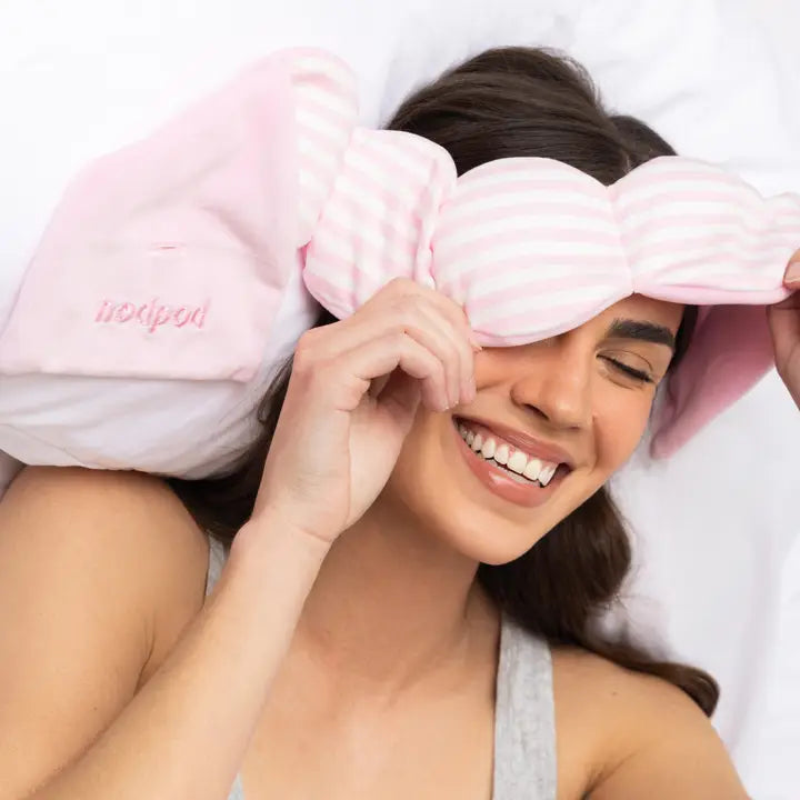Nodpod Weighted Sleep Mask - Resort Collection Pink Cabana
