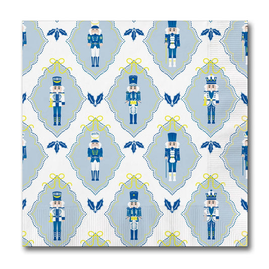 Mary Square  Cocktail Napkins Scallop Nutcracker