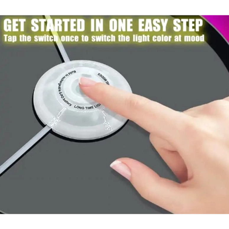 Rgb Glow in the Dark Light-Up Flying Disc