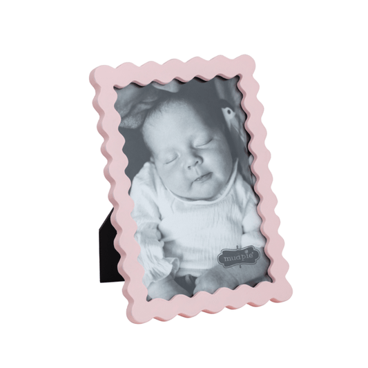 MUD PIE RECTANGLE PINK WOOD FRAME