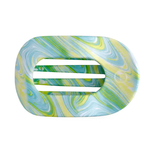 Teleties By the Sea Shore | Medium | Flat Round Hair Clip