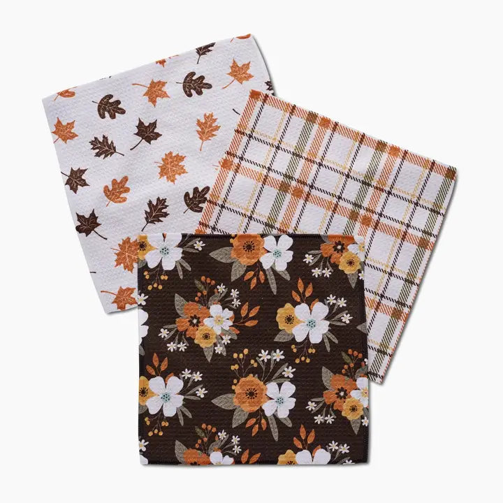 Geometry Autumnal Serenade Dishcloth Set