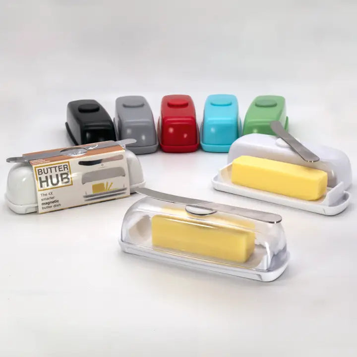 Butter Hub Magnetic Butter Dish-Grey