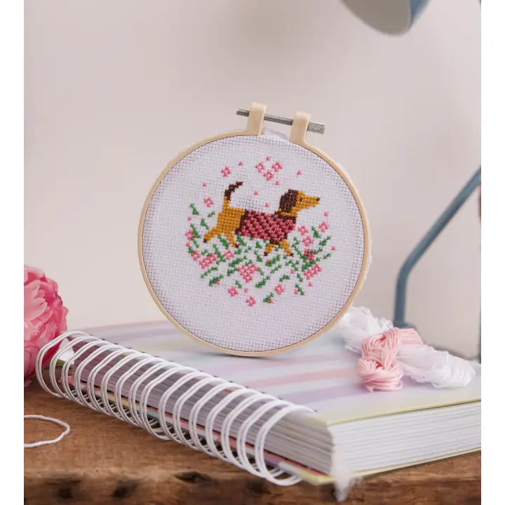 Simply Make Cross Stitch Kit - Sausage Dog