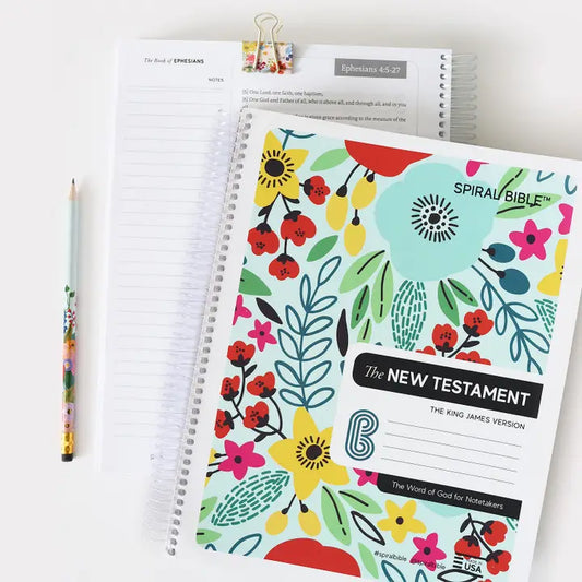 Spiral Bible™ - Kjv New Testament - Field of Flowers