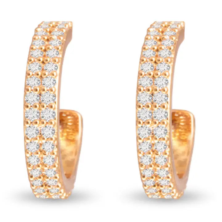 Amanda Blu Mirco Cz Huggie Earring - Gold