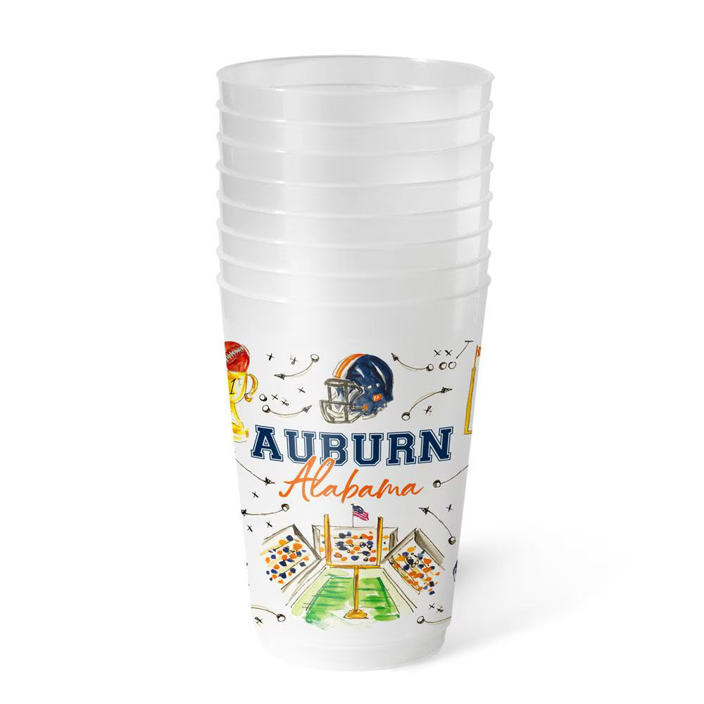 Swig Life Tailgates In Auburn Frost Flex Cup 20oz (Set Of 8)