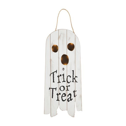 MUD PIE GHOST LIGHT-UP DOOR HANGER