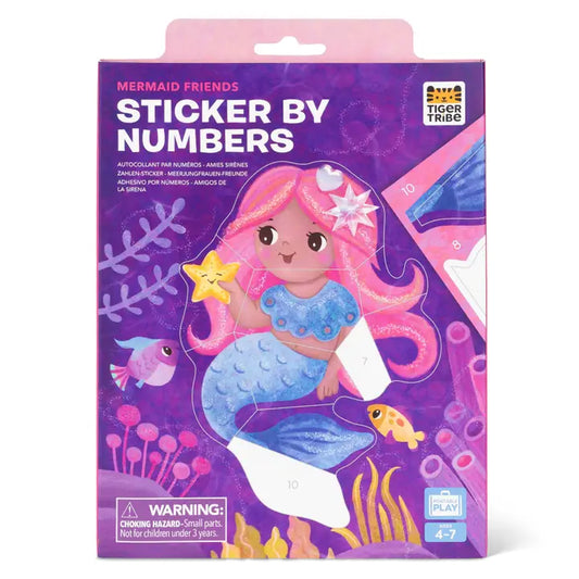 Tiger Tribe Sticker By Numbers - Mermaids