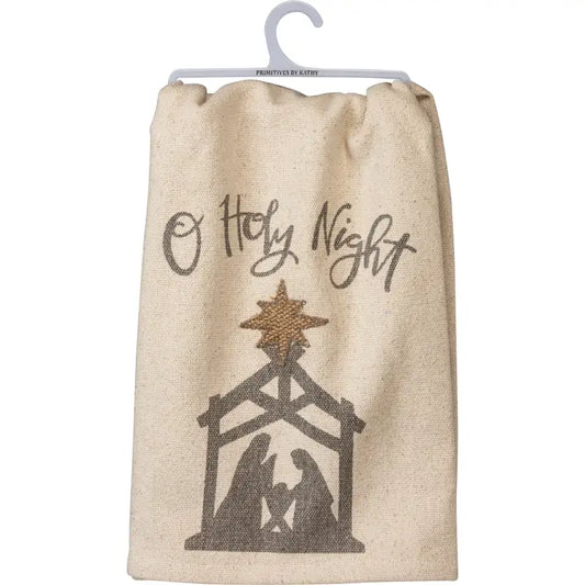 PRIMITIVES BY Kathy O Holy Night Kitchen Towel