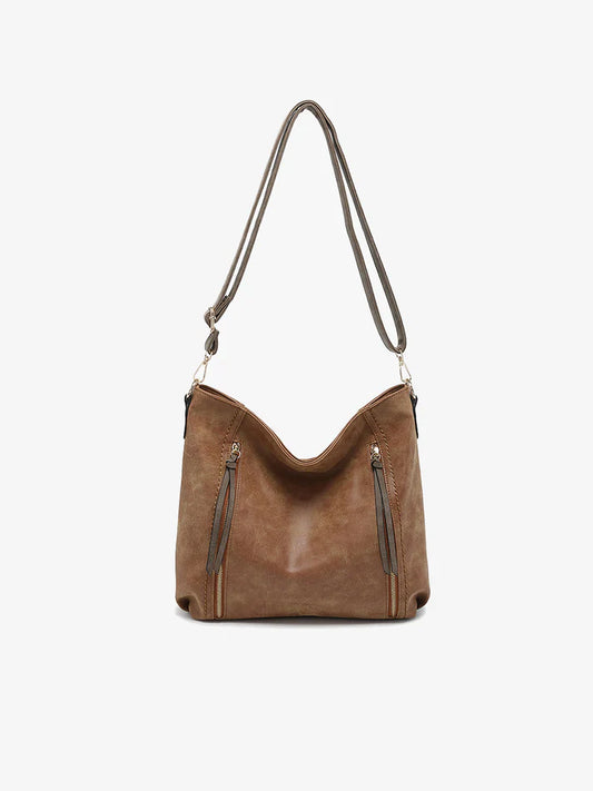 Jen & Co. Mina Hobo Bag Tan